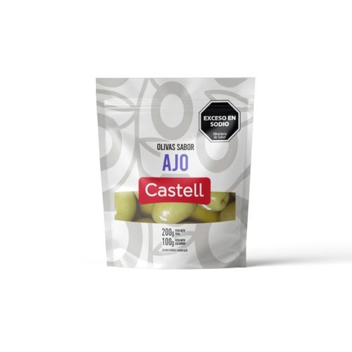 Aceitunas Verdes Ajo Castell 100 Gr.