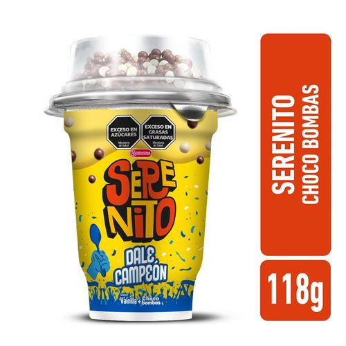 Postre Vainilla Con Chocobombas Serenito 118 Gr.